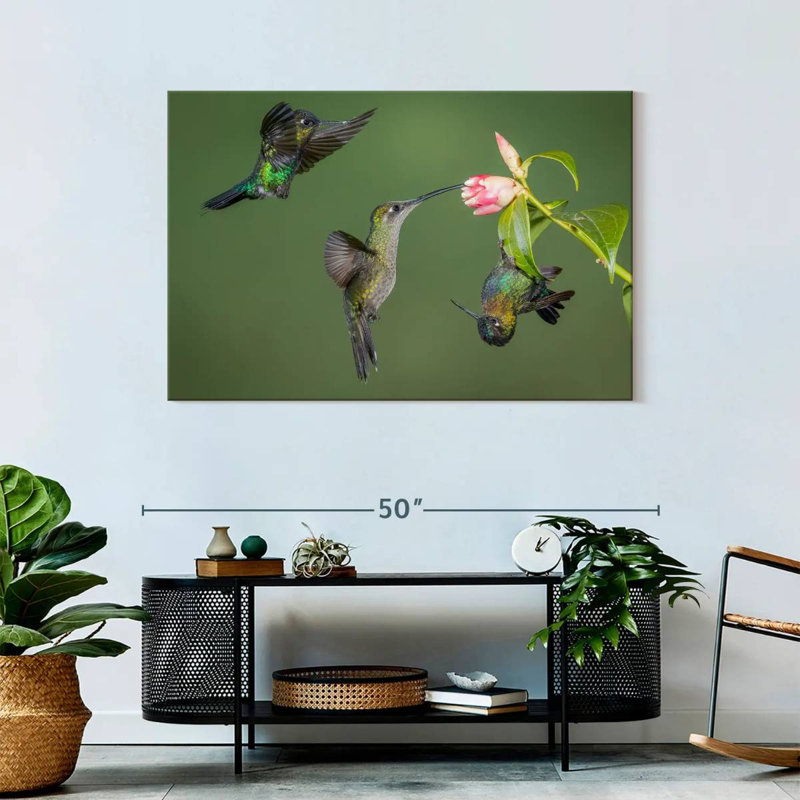 Brampt Three Hummingbirds, 30" H x 45" W