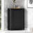 Black Bathroom Cabinet Triangle Corner Storage Cabinet With Adjustable Shelf Modern Style MDF Board