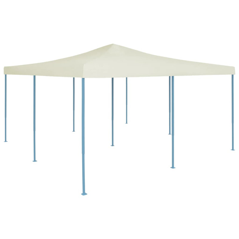 vidaXL Folding Gazebo Cream 600D oxford with PVC coating Large Foldable, Cream