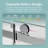 76''H Frameless Single Slide Soft Close Shower Door-115203599