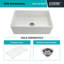 Évier de cuisine 30 po Crestwood Fireclay-71593200