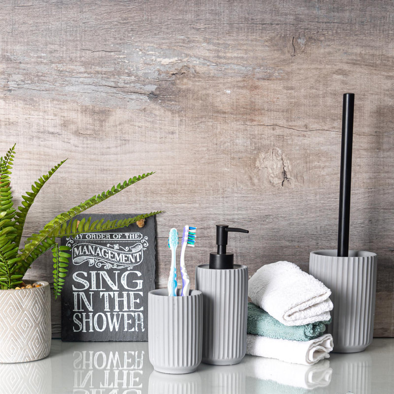 Concrete Soap Dispenser, Grey