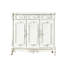 Banc de rangement blanc en bois manufacturé