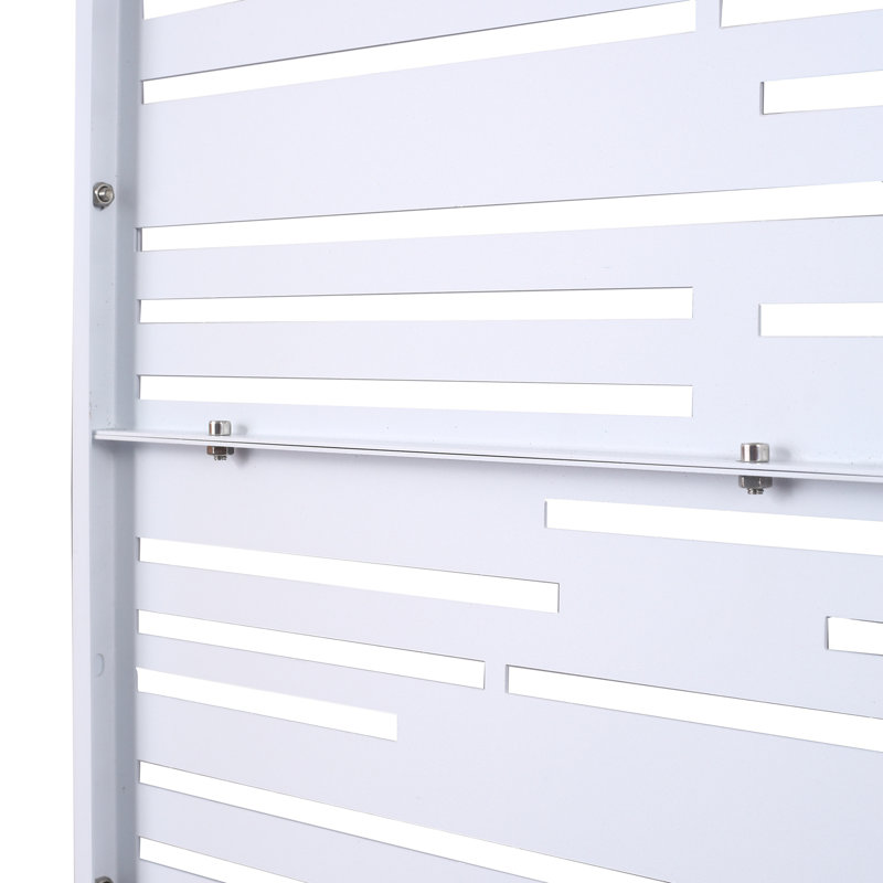 Écran d'intimité pour l'extérieur et l'intérieur, Blanc
