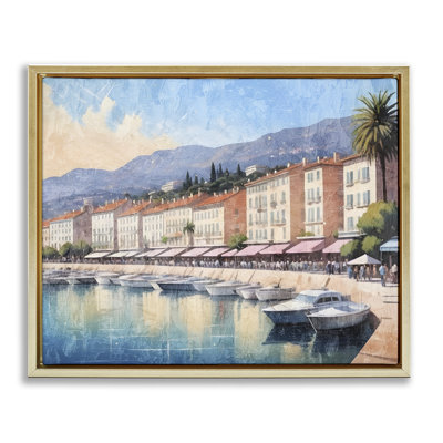 Cadre flottant Quaint Seaside Marina, design par Kim Allen