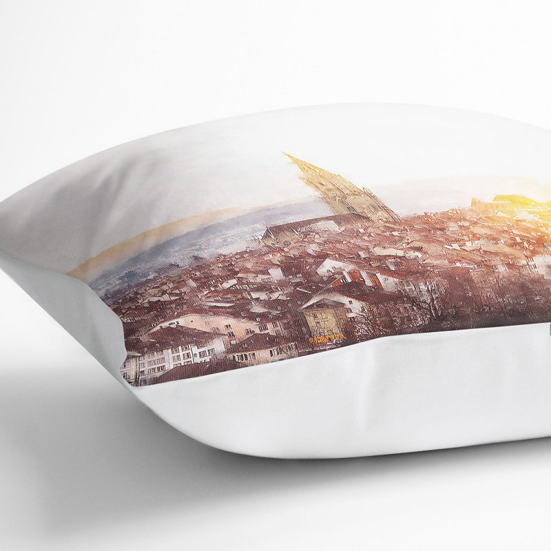 Square Cushion, 55cm H x 55cm W x 20cm D, White