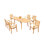 Fontinella Outdoor 7 - Piece Teak Dining Set