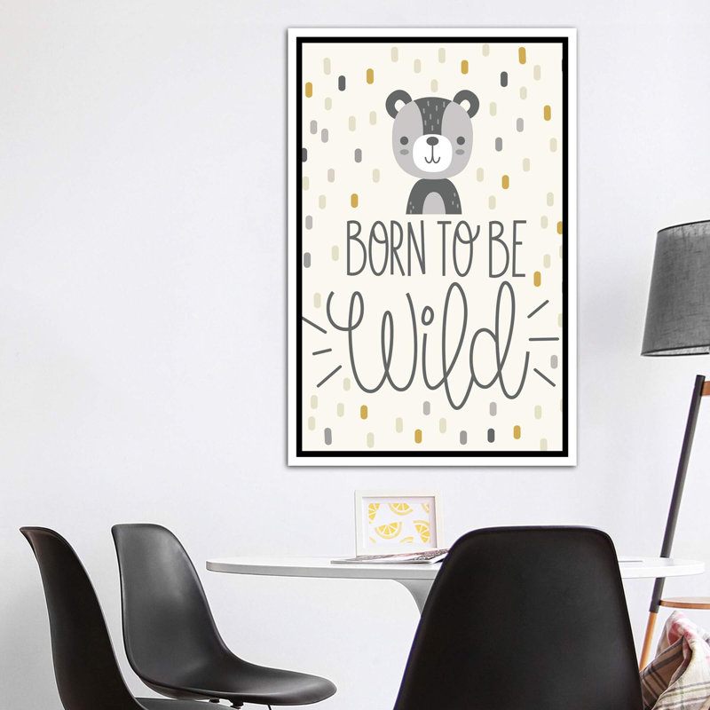«Cute and Wild III», art encadré, H 60 po x l 40po x P 1,5 po, Toile blanche encadrée
