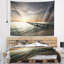 Tapisserie en mer de mer foncée bridge long boardwalk-28507355