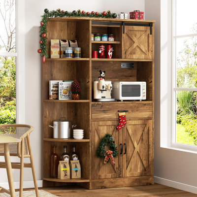 Gupta 60.4" Kitchen Pantry  Cabinet