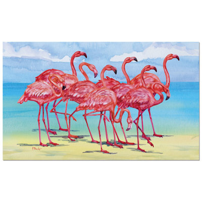 Tapis d'entrée / extérieur Flamingo Horizon