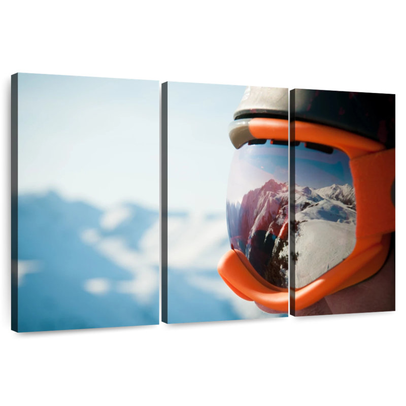 Sireci Ski Mask Mountain Reflection, 36" H x 57" W