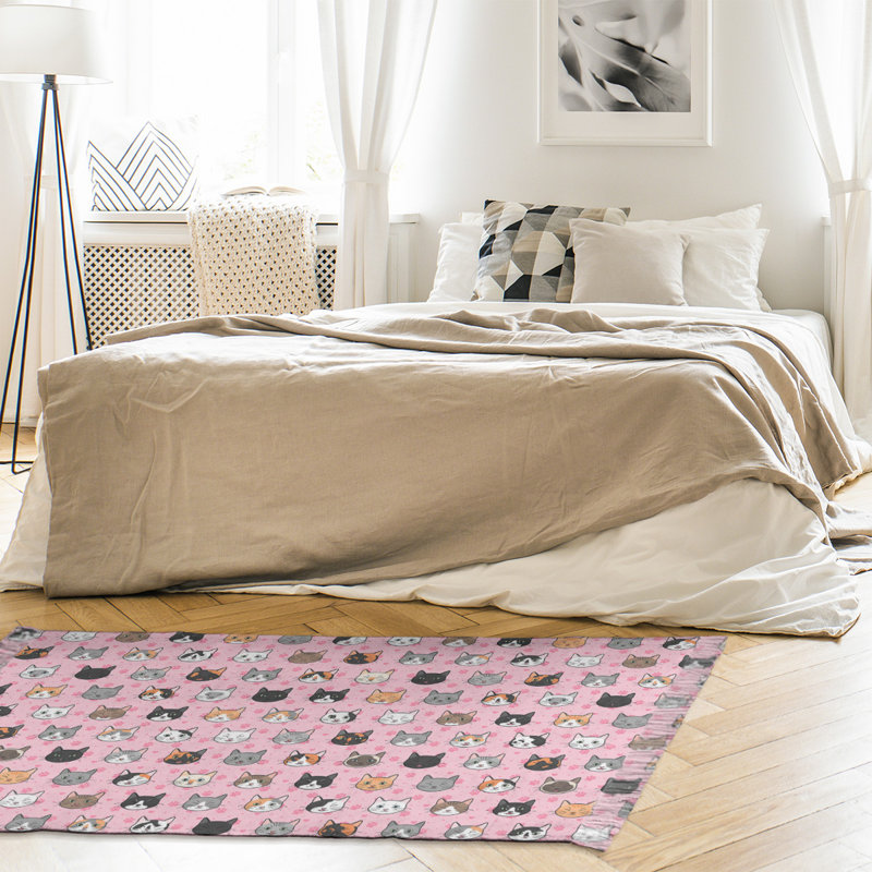 Tapis de zone rose kitty chat Mcguigan, Non
