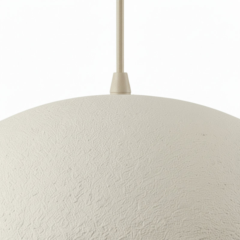 Pilar 1 Light Pendant, 11" H x 19.75" W x 15.75" D, Matte Beige