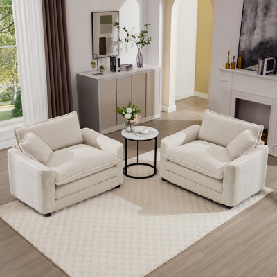 Ensemble de 2 chaises d'appoint Modern