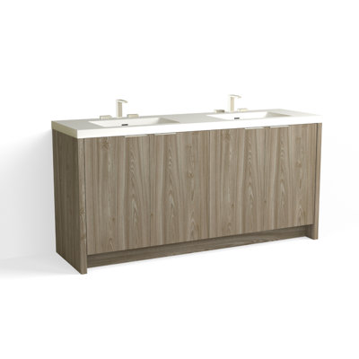 Mesa 72" W Freestanding Double Bathroom Vanity 