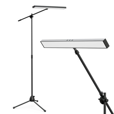 Lampe sur pied 20w à 3 lumières à température de couleur réglable en hauteur 
