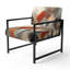 Chaise d'appoint rembourrée orange Abstract IV-1483719887