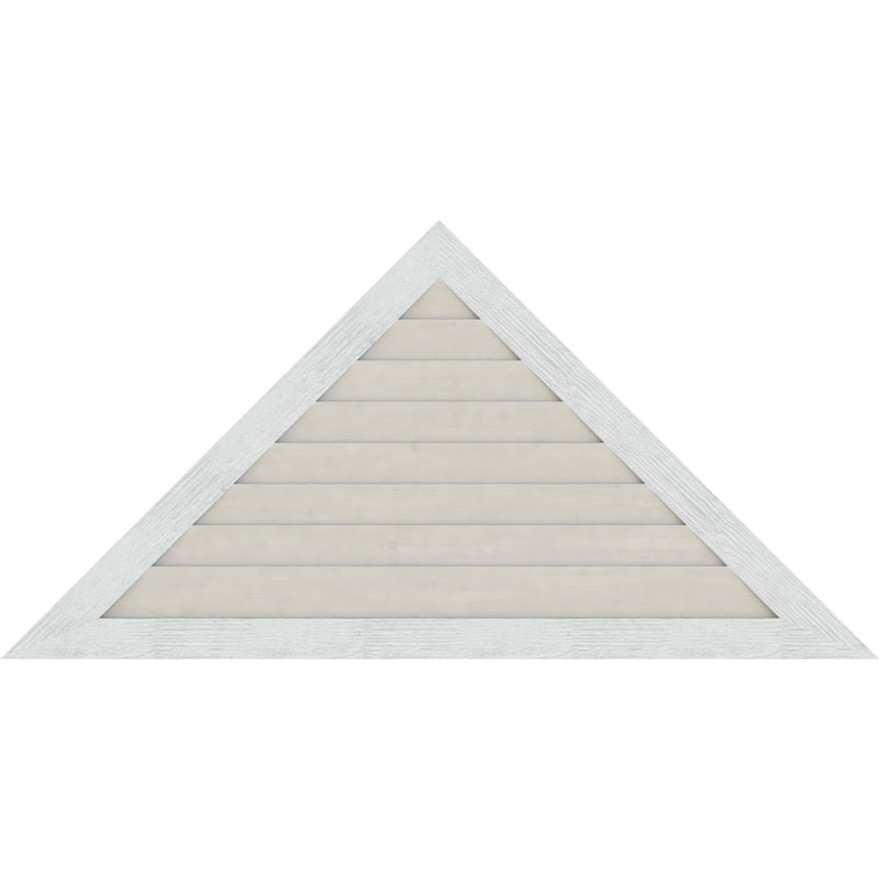 Évent gable à fixation sur surface en bois à hauteur de ton triangle, H 21,75 po x l 74,5 po (OB : H 16,38 po x l 56 po)
