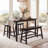 Fellsburg 4 - Person Solid Wood Top Four Leg Dining Set-1957545501-1985957456-1985957455
