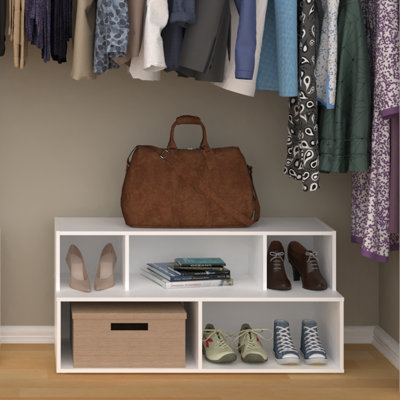 10 Pair Stackable Shoe Rack