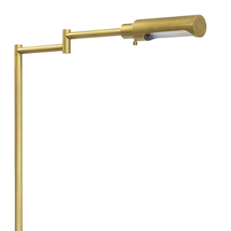 Noble Floor Task Reading Lamp, Gold, Natural Brass