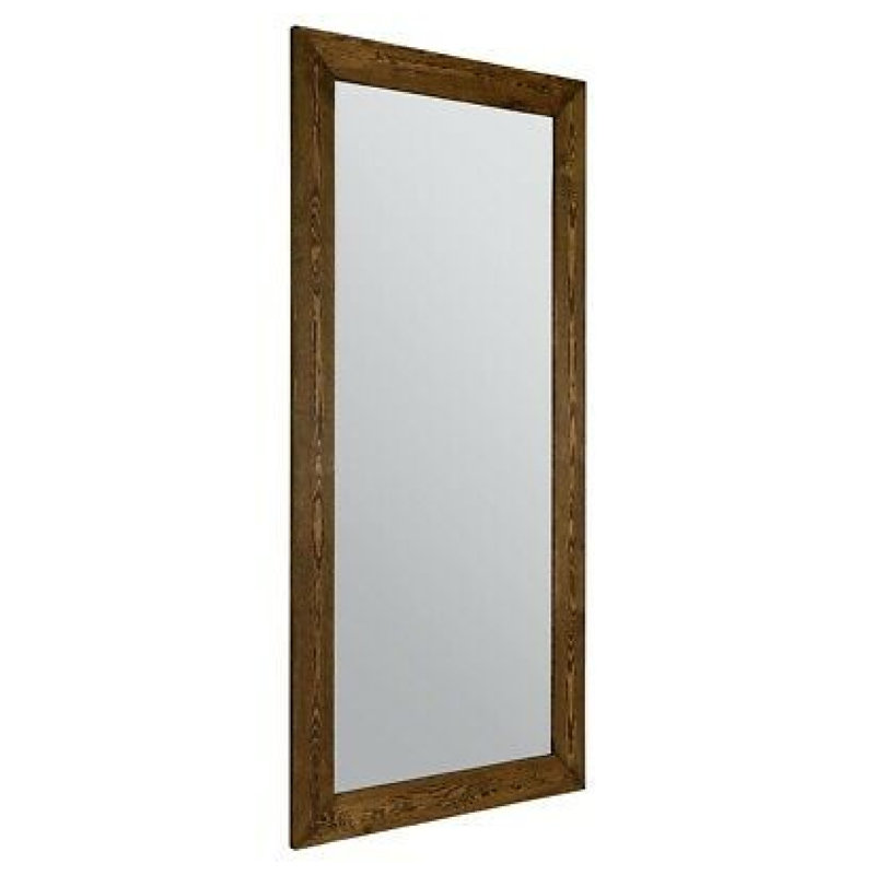 Ayoub Wood Flat Wall Mirror