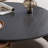 Black & Walnut Manufactured Wood Round Rotatable Coffee Table