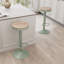 Swivel Solid Wood Bar Stools, Adjustable Height Backless Counter Stools for Kitchen Island, Industrial Rustic Stool Set with Footrest-1867110756