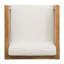Fauteuil club beige - et imperméable avec fauteuil en bois: structure de coussins de style Mid-Century