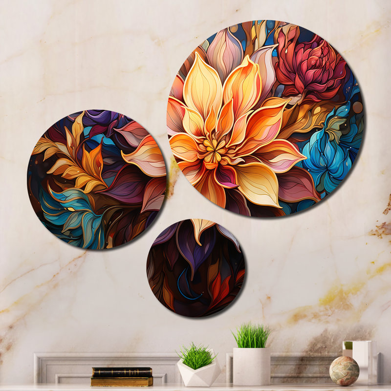 Abstract Wall Decor on Metal