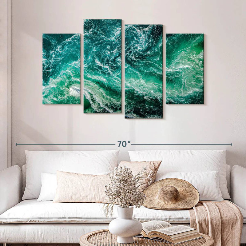 Gillard Sea Meets River, 32'' H x 52'' W