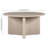 Anders 32" Wide Round Coffee Table in Alder White-832062206-859413285