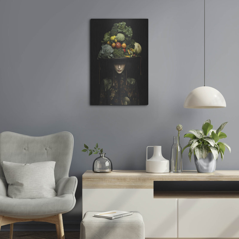 Art mural luxueux «Natures Crown» par r3darch0n, H 24 po x l 16 po