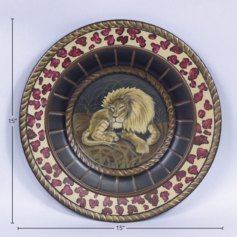 Assiette décorative lion Farid