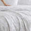 Vera Wang Nebulous Flower Cotton Reversible Grey Duvet Cover Set-1683806383