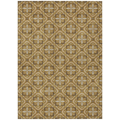 Machine Washable Indoor/Outdoor Chantille ACN2924 Lattice Rug