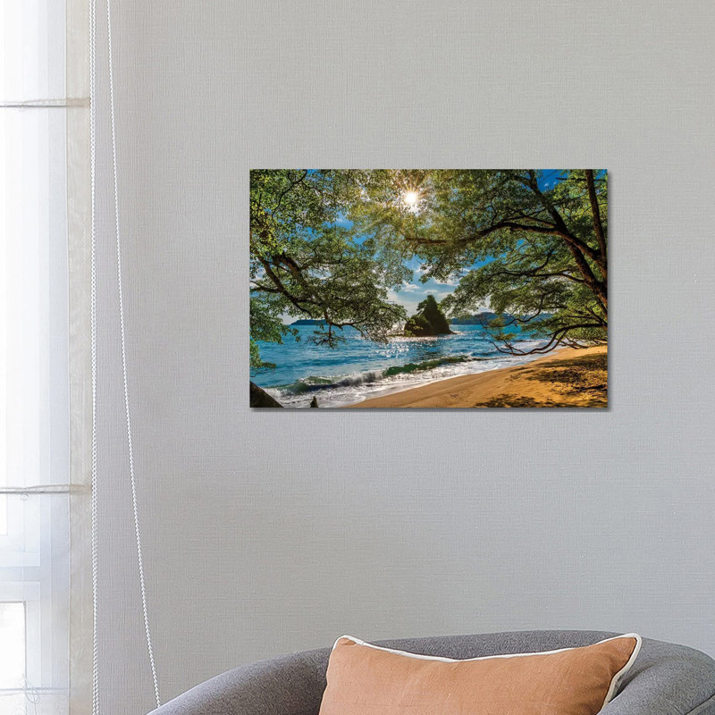 Plage, parc national du Corcovado, péninsule d'Osa, Costa Rica par Panoramic Images - reproduction de photo sur toile tendue