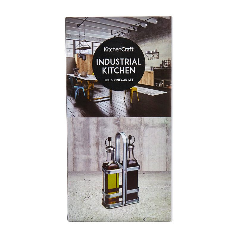 Industrial Kitchen Oil & Vinegar Cruet Set