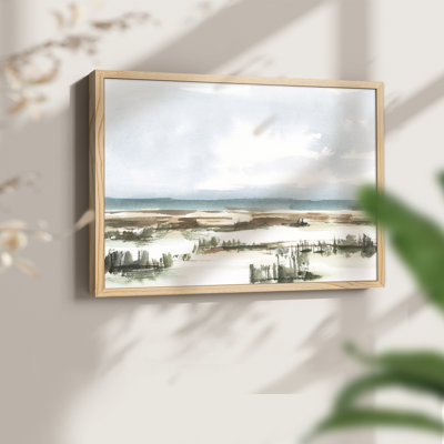 Coastal Wetlands Watercolor I - Reproduction encadrée - Restickable