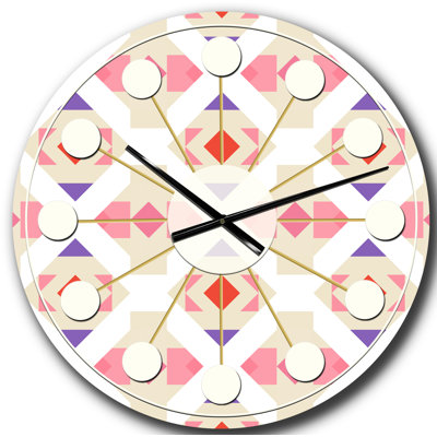 Triangulaire rétro Design VII - horloge murale Mid-Century moderne