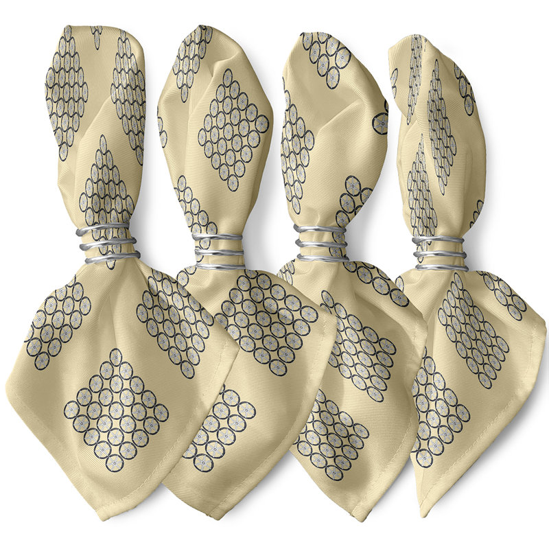 Ensemble de serviettes 4 pièces Aksel, Citron doux