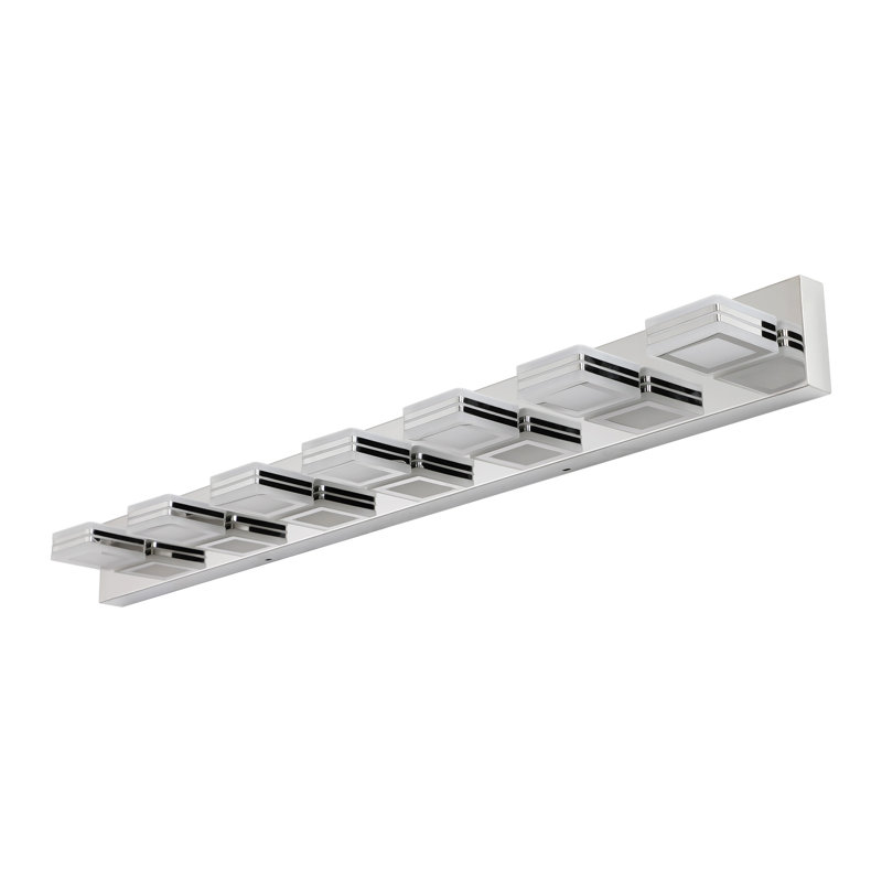 Éclairage pour salle de bain 45 lumières 7 lumières DEL 45 po Modern, Chrome