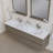 Arjina 72 " W Wall Mounted 2 Double Vanity Bathroom Vanity With Solid Surface Top-2045269851