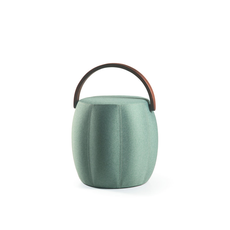 Bakrac Round Pouf, Green
