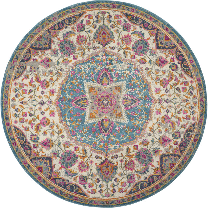 Oriental Indoor Rug, Round 8'