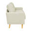 Canapé capitonné 67,7 po de largeur Mid-Century avec pieds en bois