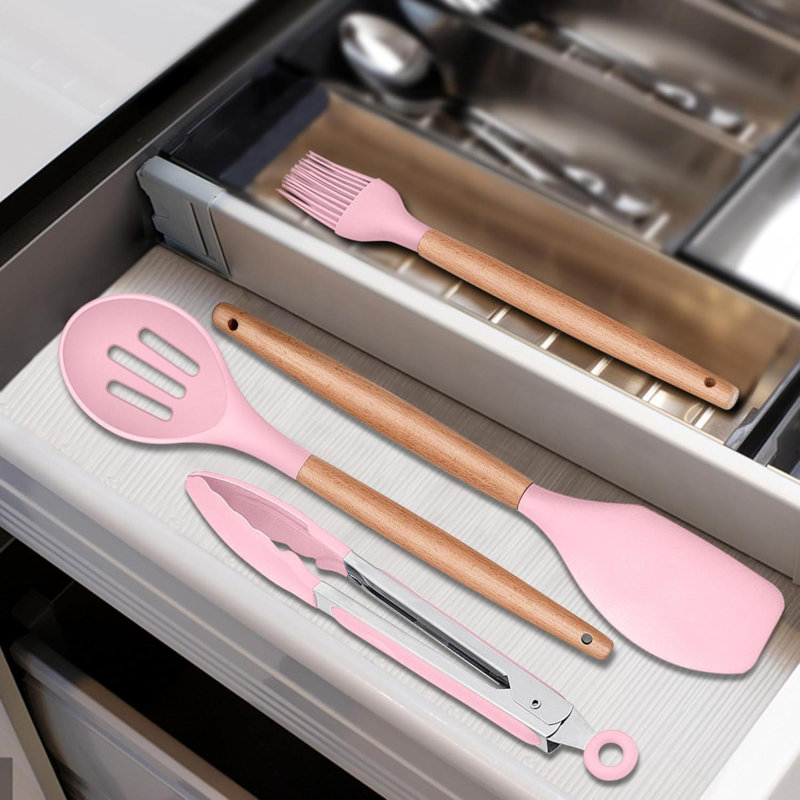 Rareweaves 12 Utensil Set, 34cm, Pink