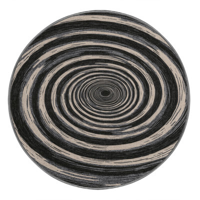 Machine Washable Space Brown Area Rug