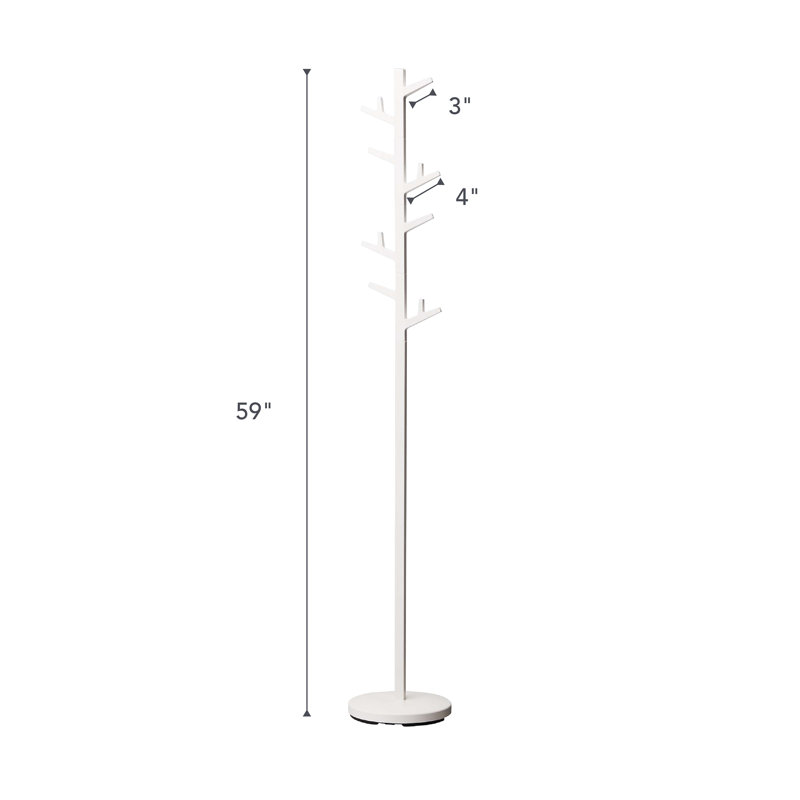 Porte-manteau en branches, Blanc